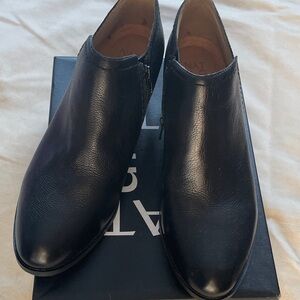 Naturalizer Sleek Black Leather Booties